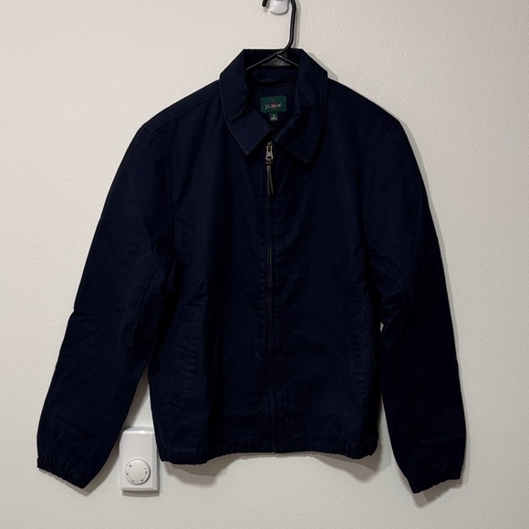 J. Crew Harrington jacket in navy cotton twill - Picture 8 of 15